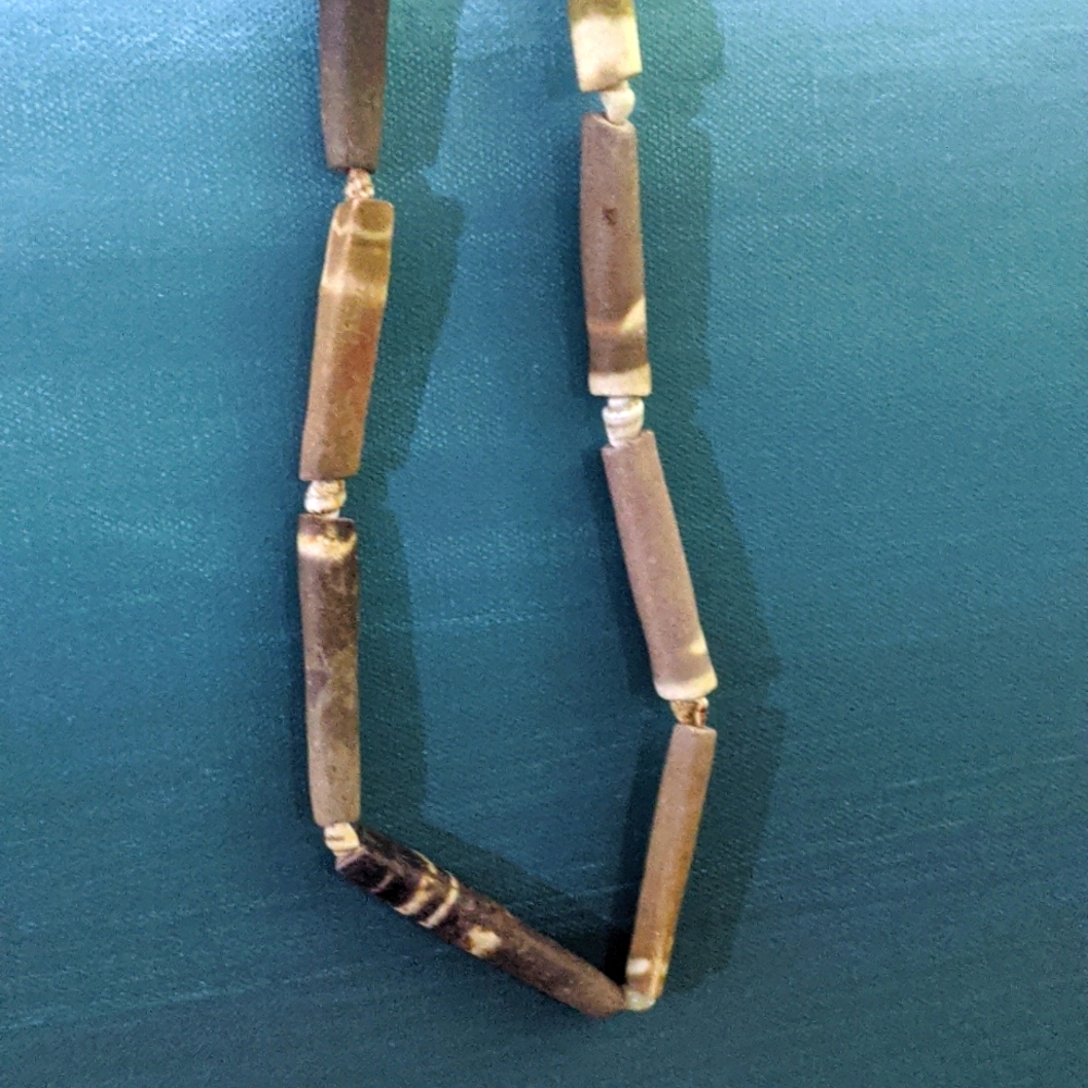 Sea Urchin spine necklace "cigar shells"